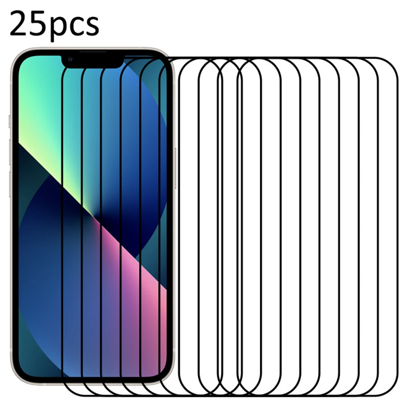 25Pcs For iPhone 13 mini Medium Alumina Glass Film Screen Protector Full Glue 25Pcs For iPhone 13 mini Medium Alumina Glass Film Screen Protector Full Glue